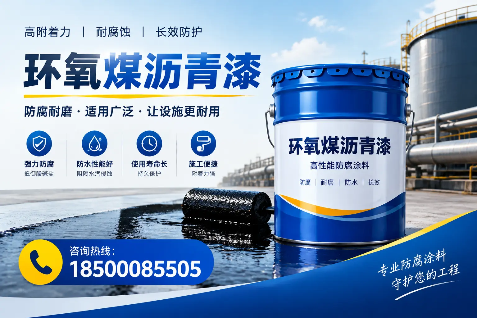 环氧煤沥青漆与其他涂料的对比分析,助力赤峰企业决策